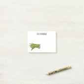 Afbeelding cartoon groene bonen post-it® notes (Op bureau)