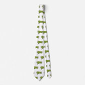 Afbeelding cartoon groene bonen stropdas (Voorkant)