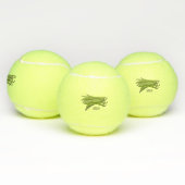 Afbeelding cartoon groene bonen tennisballen (Multi)