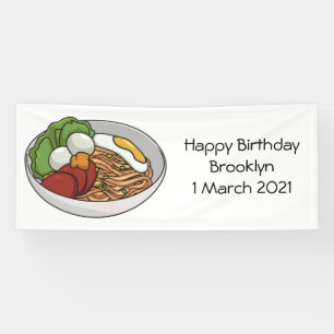 Afbeelding cartoon in onbelaste stand spandoek