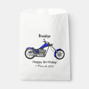 Afbeelding cartoon motorfiets bedankzakje