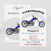 Afbeelding cartoon motorfiets kaart (Voorkant / Achterkant)