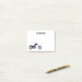 Afbeelding cartoon motorfiets post-it® notes (Op bureau)