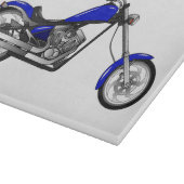 Afbeelding cartoon motorfiets snijplank (Hoek)