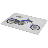 Afbeelding cartoon motorfiets snijplank (Hoek)