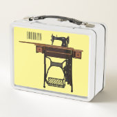 Afbeelding cartoon naaimachine (Achterkant)