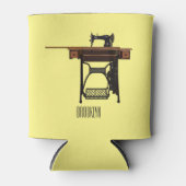 Afbeelding cartoon naaimachine blikjeskoeler (Voorkant)