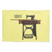 Afbeelding cartoon naaimachine kussensloop (Achterkant)