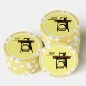 Afbeelding cartoon naaimachine poker chips (Opstapeling)