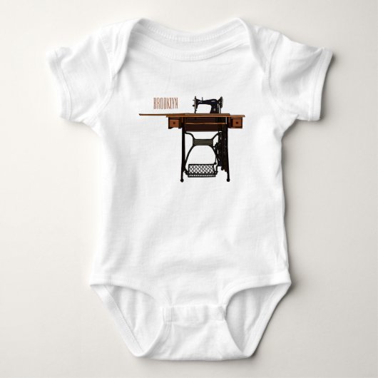 Afbeelding cartoon naaimachine romper (Voorkant)