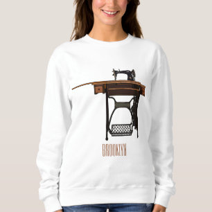 Afbeelding cartoon naaimachine trui