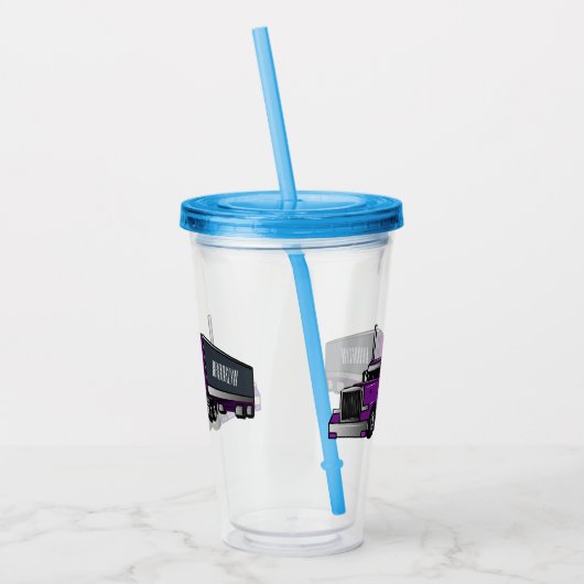 Afbeelding cartoon oplegger acryl drinkbeker (Links)