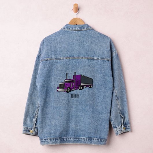 Afbeelding cartoon oplegger denim jacket (Hangar)