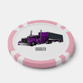 Afbeelding cartoon oplegger poker chips (Enkel)