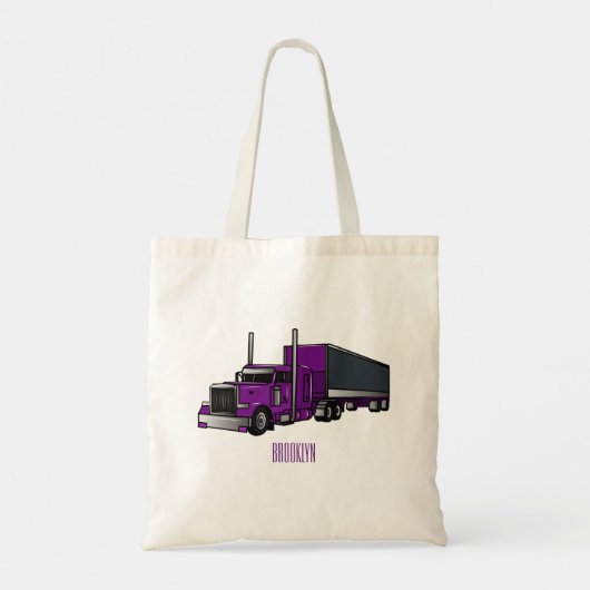 Afbeelding cartoon oplegger tote bag (Achterkant)