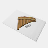 Afbeelding cartoon panpanningflut/panbuizen deurmat (Schuin)