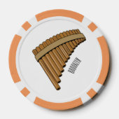 Afbeelding cartoon panpanningflut/panbuizen poker chips (Achterkant)
