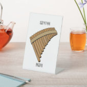 Afbeelding cartoon panpanningflut/panbuizen reclamebord met voetstuk (Insitu)