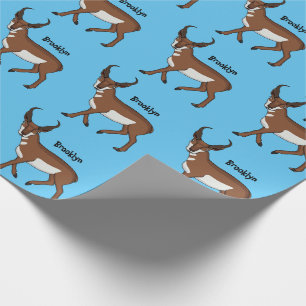 Afbeelding cartoon ronghorn antelope cadeaupapier