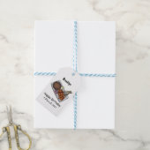 Afbeelding cartoon satay cadeaulabel (Met Touw)