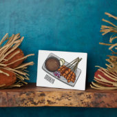 Afbeelding cartoon satay fotoplaat (Zijkant)
