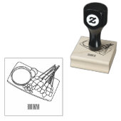 Afbeelding cartoon satay rubberstempel (Gestempeld)