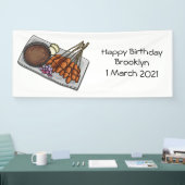 Afbeelding cartoon satay spandoek (Beurs)