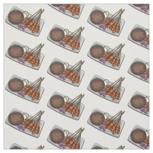 Afbeelding cartoon satay stof
