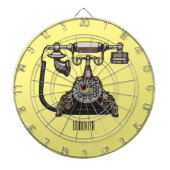 Afbeelding cartoon telefoon dartbord (Voorkant)