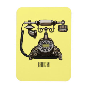 Afbeelding cartoon telefoon magneet