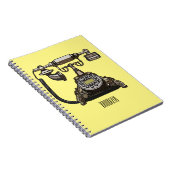 Afbeelding cartoon telefoon notitieboek (Rechterzijde)