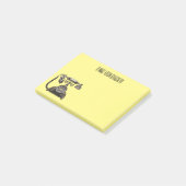 Afbeelding cartoon telefoon post-it® notes (Schuin)