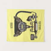 Afbeelding cartoon telefoon wandkleed (Voorkant (horizontaal))