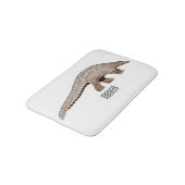 Afbeelding cartoon van pangoline badmat (Gekanteld)