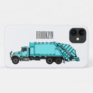 Afbeelding cartoon vuilniswagen iPhone 11 hoesje