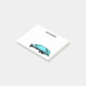 Afbeelding cartoon vuilniswagen post-it® notes (Schuin)