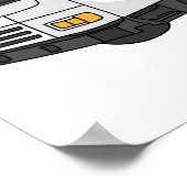 Afbeelding cartoon vuilniswagen poster (Hoek)