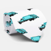 Afbeelding cartoon vuilniswagen stropdas (Opgerold)