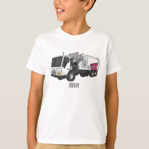 Afbeelding cartoon vuilniswagen t-shirt