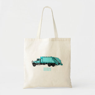 Afbeelding cartoon vuilniswagen tote bag
