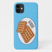 Afbeelding cartoon Wafel Case-Mate iPhone Case (Achterkant)