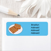 Afbeelding cartoon Wafel Etiket (Insitu)
