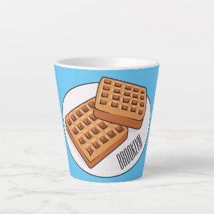 Afbeelding cartoon Wafel Latte Mok