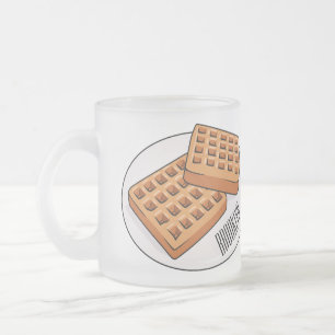 Afbeelding cartoon Wafel Matglas Koffiemok
