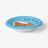 Afbeelding cartoon Wafel Papieren Kommen (Gebogen)