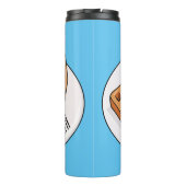 Afbeelding cartoon Wafel Thermosbeker (Achterkant)