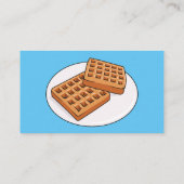 Afbeelding cartoon Wafel Visitekaartje (Achterkant)