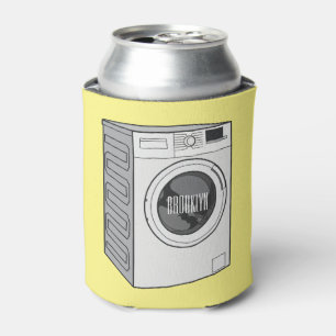 Afbeelding cartoon wasmachine blikjeskoeler