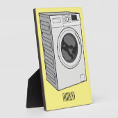 Afbeelding cartoon wasmachine fotoplaat (Zijkant)