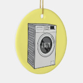 Afbeelding cartoon wasmachine keramisch ornament (Rechts)